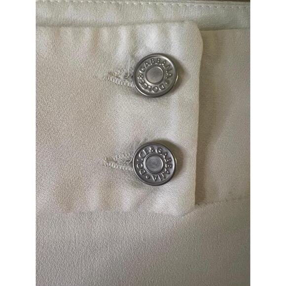 Dolce Gabbana Off White Double Button Closure Dress Pants Womens Size IT46 US 10 - Picture 6 of 11
